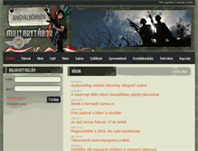 Tablet Screenshot of militarytabor.hu